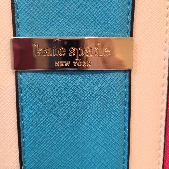 Kate Spade New York Pink and Blue Satchel EUC - Picture 12 of 16